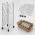 Thumbnail image #3 for Channel Manufacturing Knock-Down Aluminum End-Load Bun Pan Rack with 5-Inch Casters, 15-Pan Capacity