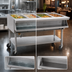 Thumbnail image #3 for Eagle Group Portable Sealed Well Electric Hot Food Table, 4-Well, Open Shelf Base, 66-Inch Wide
