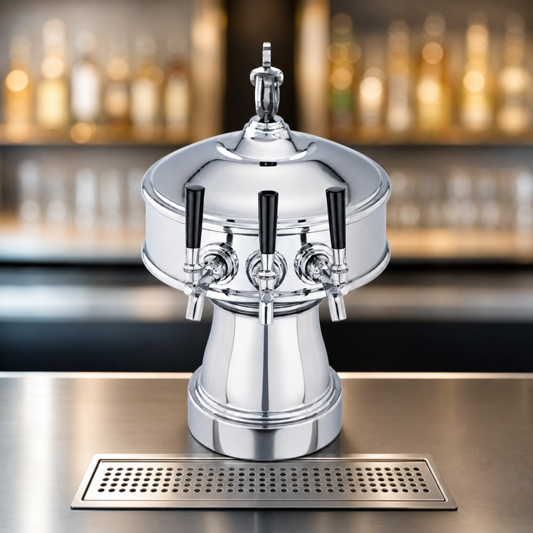 Product image #3 for Perlick Gambrinus 3-Faucet Countertop Glycol-Cooled Draft Beer Tower