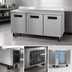 Thumbnail image #3 for Hoshizaki Steelheart WR72B 72-Inch Three-Section Reach-In Worktop Refrigerator