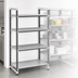 Thumbnail image #3 for Cambro Camshelving Elements XTRA 4-Shelf Stationary Starter Shelving Unit, 24 x 30 x 72 Inches, Vented and Solid, Speckled Gray