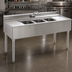 Thumbnail image #3 for Eagle Group 2200 Series Three-Compartment Underbar Sink with Right Drainboard and Faucet, 48 x 24 x 33-1/2 Inches