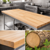 Thumbnail image #3 for John Boos Boos Block 96 x 27 Inch Blended Edge Grain Maple Kitchen Countertop, 1-1/2 Inch Thick, Oil Finish