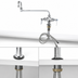 Thumbnail image #3 for T&S Brass B-0250 Single-Hole Deck-Mount Double Pantry Faucet with 18-Inch Double-Joint Swing Nozzle