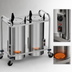 Thumbnail image #3 for Atlas Metal MOPD4H-8-1/8 Mobile Heated 4-Stack Plate Dispenser