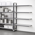 Thumbnail image #3 for Cambro Camshelving Elements XTRA 4-Tier Solid Stationary Add-On Shelving Unit, 18 x 24 x 84 Inches, Speckled Gray