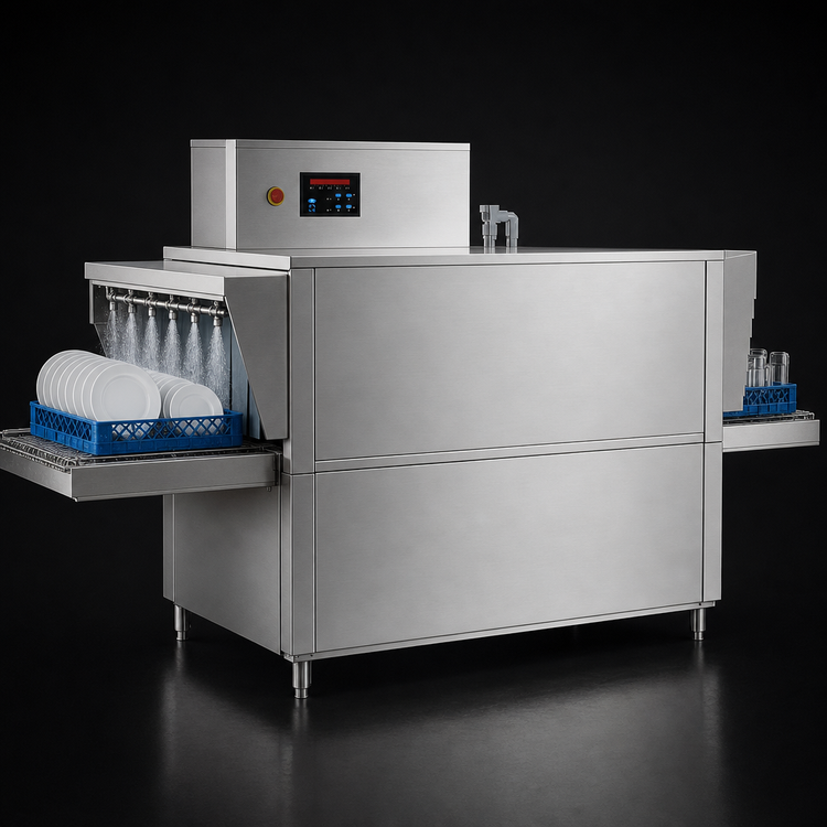 Product image #3 for Blakeslee RC62 High-Temp Conveyor Dishwasher with Prewash, Single Tank, 62-Inch Wide