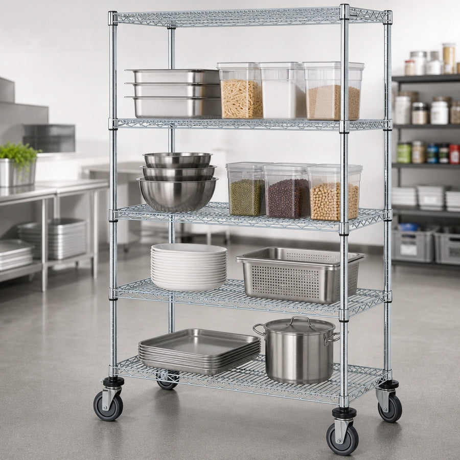 Five Wire Shelves