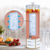 Thumbnail image #3 for Empire Single Round White Acrylic Beverage Dispenser with Ice Chamber