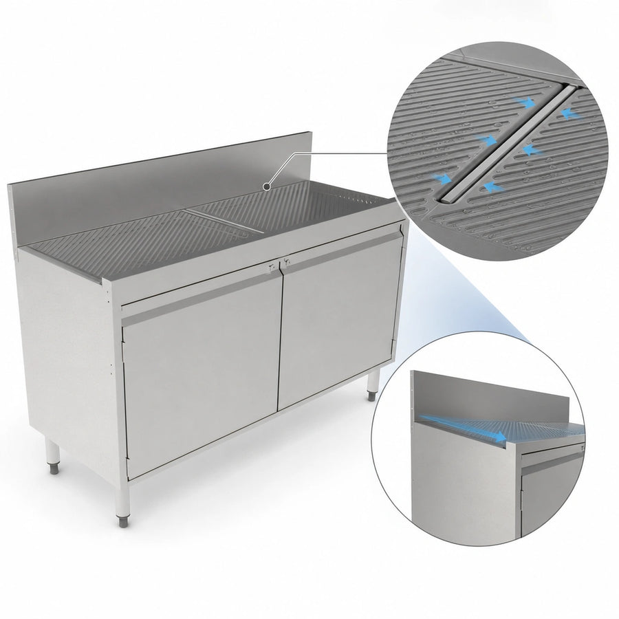 Pitched Drainboard Top