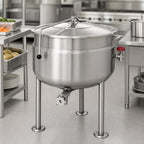 Thumbnail image #3 for Cleveland Range KDL30F 30-Gallon Direct Steam Kettle with Full Jacket, 316 Stainless Steel Liner and Tri-Leg Base