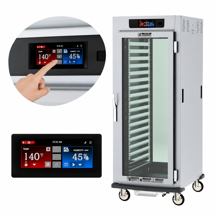 Product image #3 for Metro C5 9 Series Full-Height Pass-Thru Controlled Humidity Heated Holding and Proofing Cabinet with Full Glass Doors and Lip Load Slides