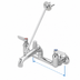 Thumbnail image #3 for T&S Brass B-0661-POL Service Sink / Mop Sink Faucet with Bucket Hook Spout, 8-Inch Centers, Polished Chrome