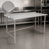 Thumbnail image #3 for BlendPort Budget Series 72-Inch W x 30-Inch D 430 Stainless Steel Work Table with Rear Upturn and Tubular Base