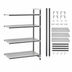 Thumbnail image #3 for Cambro Camshelving Elements XTRA 4-Shelf Solid Stationary Add-On Polymer Shelving Unit, 21