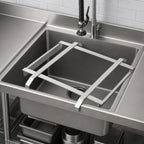 Thumbnail image #3 for John Boos PB-DTS-20RS-X Stainless Steel Dishtable Rack Slide for 20-Inch x 20-Inch Pre-Rinse Sink
