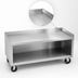 Thumbnail image #3 for La Rosa Mobile Stainless Steel Equipment Stand with Open Cabinet Base, 116 x 24 Inches