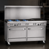 Thumbnail image #3 for Southbend Ultimate 60-Inch Gas Restaurant Range with 4 Star/Sauté Burners, 36-Inch Charbroiler, Standard Oven, and Cabinet Base