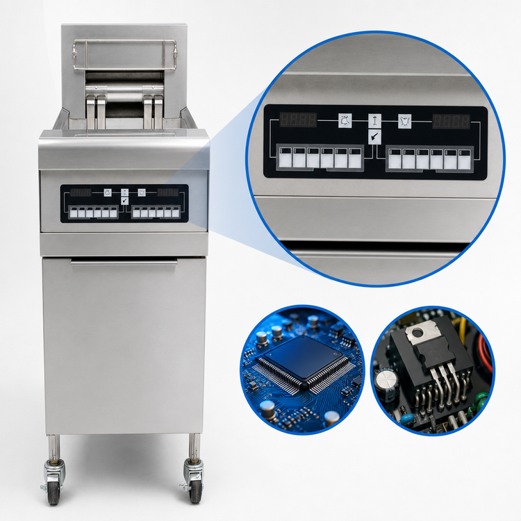 Product image #3 for Frymaster RE High Efficiency 50 lb Electric Floor Fryer with CM3.5 Controller