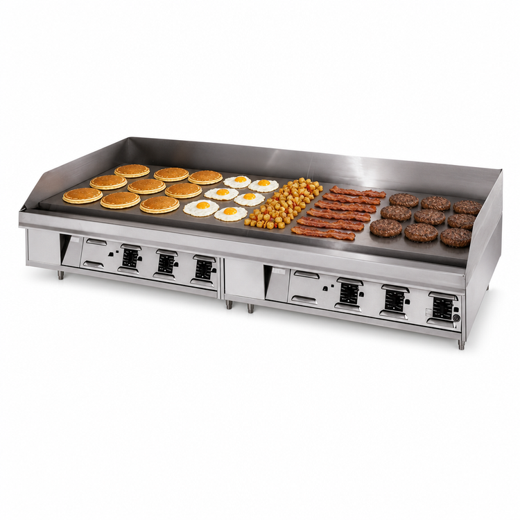 Product image #4 for Lang LG Series 72-Inch Countertop Gas Griddle with 1-Inch Steel Plate and Solid State Thermostats