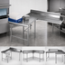 Thumbnail image #3 for Spec-Master Island Clean Dishtable, 72-Inch Machine-to-Corner, 60-Inch Corner-to-End, 14/304 Stainless Steel