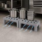 Thumbnail image #3 for Metro BOW-TIE HP2260PDMB Slotted Polymer Dunnage Rack, 60 x 22 x 12 in., 3,000 lb. Capacity