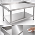 Thumbnail image #3 for BlendPort® 72 Inch x 30 Inch Stainless Steel Equipment Stand with Adjustable Undershelf