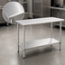 Thumbnail image #3 for Eagle Spec-Master 144-Inch W x 24-Inch D Flat-Top Stainless Steel Work Table with Adjustable Undershelf