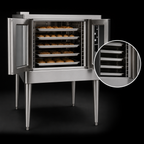 Thumbnail image #3 for Blodgett (Middleby) Zephaire Series ZEPH-200-G-ES SGL Single-Deck Bakery-Depth Gas Convection Oven, 5-Pan, Solid-State Controls