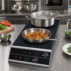 Thumbnail image #3 for Hatco IRNG-PC2F-36 Countertop Front-to-Back Dual Induction Range, 2 Burners, 208/240V, 6.24/7.2 kW
