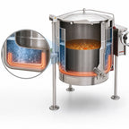 Thumbnail image #3 for Crown ELT-20 20 Gallon Electric Tilting Steam Kettle