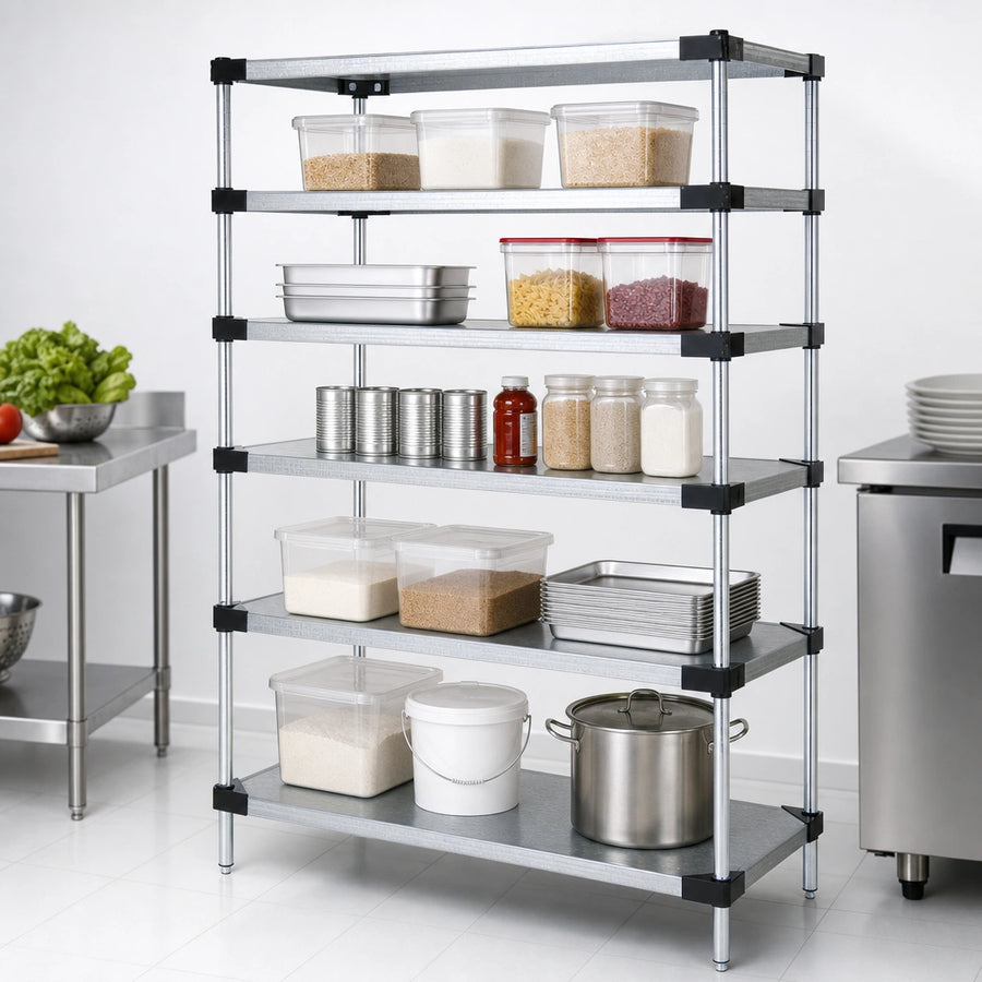 Five Solid Shelves