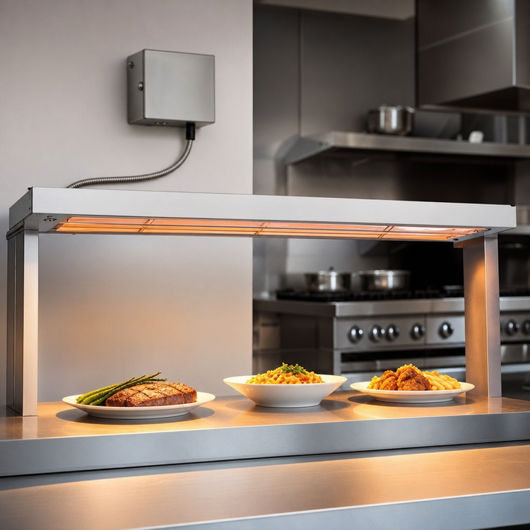 Product image #3 for Nemco Remote-Controlled Dual Infrared Strip Heater with Lights, 48 Inch, 208V