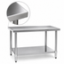 Thumbnail image #3 for Spec-Master Marine Series 14-Gauge Stainless Steel Work Table, 60