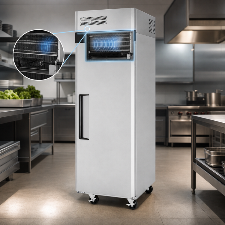 Product image #3 for Turbo Air M3 1-Section Reach-In Refrigerator with Solid Door and Top-Mount Compressor, 18.44 Cu. Ft.