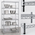 Thumbnail image #3 for Red-i-Pak 5-Tier Wire Shelving Unit, 36 Inches Wide x 18 Inches Deep x 74 Inches High, Chrome Finish