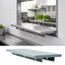 Thumbnail image #3 for Advance Tabco 132 Inch x 18 Inch Stainless Steel Pass-Thru Shelf with Bull Nose Front and Rear