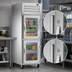 Thumbnail image #3 for True SPEC SERIES One-Section Reach-In Refrigerator with 2 Glass Half Doors, Locks, and Top-Mounted Self-Contained Refrigeration