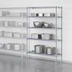 Thumbnail image #3 for Eagle Group 4-Tier Add-On Wire Shelving Unit, 72W x 21D x 63H Inches, Chrome-Plated