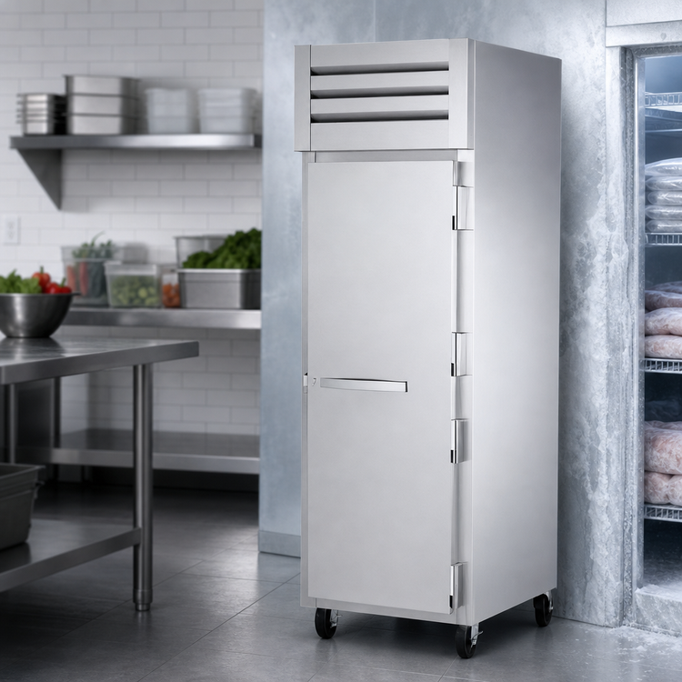 Product image #3 for True SPEC SERIES One-Section Reach-In Freezer, -10°F, Stainless Steel Door, Self-Contained Top-Mounted