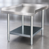 Thumbnail image #3 for Comstock-Castle 72FS-G 72-Inch x 30-Inch Equipment Stand with Stainless Steel Top Shelf and Galvanized Lower Shelf & Legs