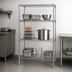 Thumbnail image #3 for Quantum Stationary Chrome Plated Wire Shelving Starter Kit, 42 x 24 x 63 Inches