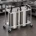 Thumbnail image #3 for Atlas Metal MOPD4H-9-1/8 Mobile Heated 4-Stack Plate Dispenser for up to 9 1/8