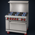 Thumbnail image #3 for American Range AR-6 36-Inch Gas Restaurant Range with 6 Open Burners and Standard Oven
