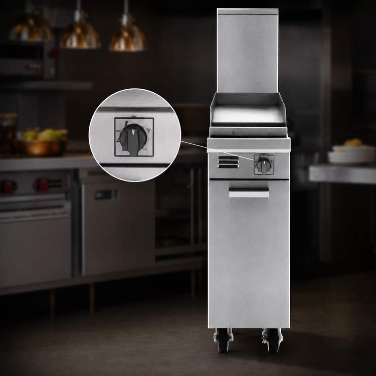 Product image #3 for Garland Master Series M12S-8 12-Inch Gas Add-A-Unit Griddle with Thermostatic Control and Storage Base