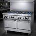 Thumbnail image #3 for Garland GFE Starfire Pro 48-Inch Commercial Gas Range with 8 Open Burners and 2 Space-Saver Ovens