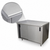Thumbnail image #3 for Advance Tabco Special Value Series Enclosed Work Table with Cabinet Base and Sliding Doors, 96 x 24 Inches, 16-Gauge 304 Stainless Steel Top