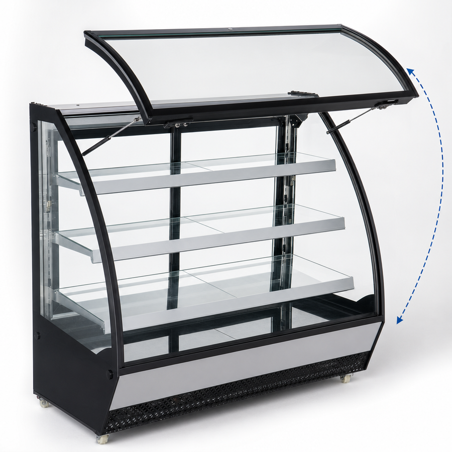 Curved Lift-Up Front Glass