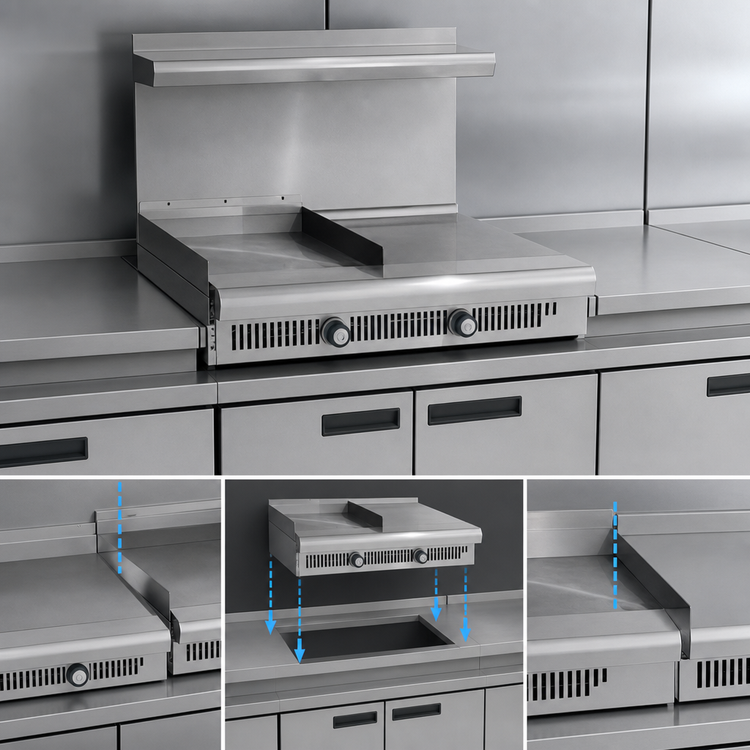 Product image #3 for Imperial Spec Series Heavy Duty 36-Inch Gas Countertop Modular Griddle Range
