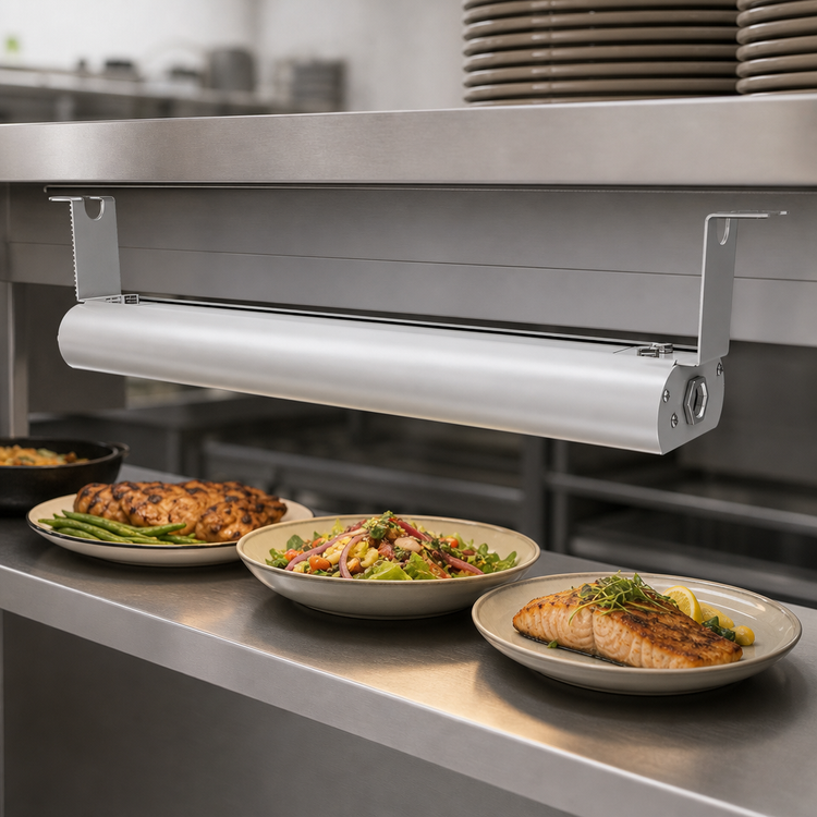 Product image #3 for Vollrath 78-Inch Single Low Profile Unlighted Strip Heat Lamp, Aluminum, 208V